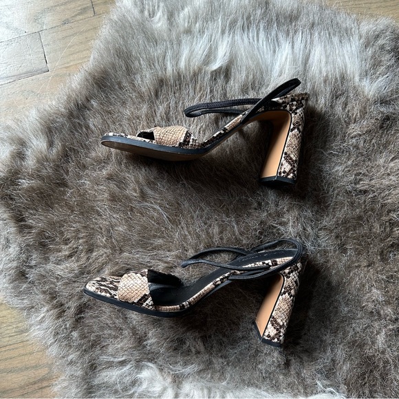 ASOS Design - Snake Print Block Heel Slingback - Size US 10 - Only worn once! - Picture 3 of 5